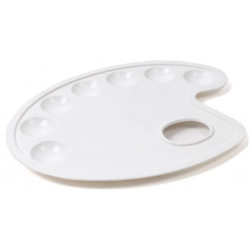 Ark παλέτα ζωγραφικής οβάλ για 7 χρώματα 21.5x16εκ.